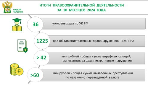 Инфографика Омской таможни